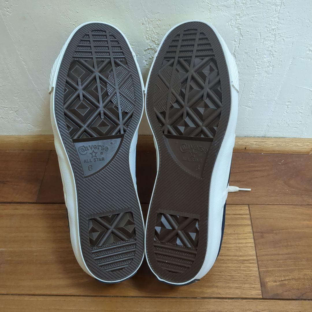 CONVERSE Jack Star Navy 一つ星黒パッチ 24.5cm