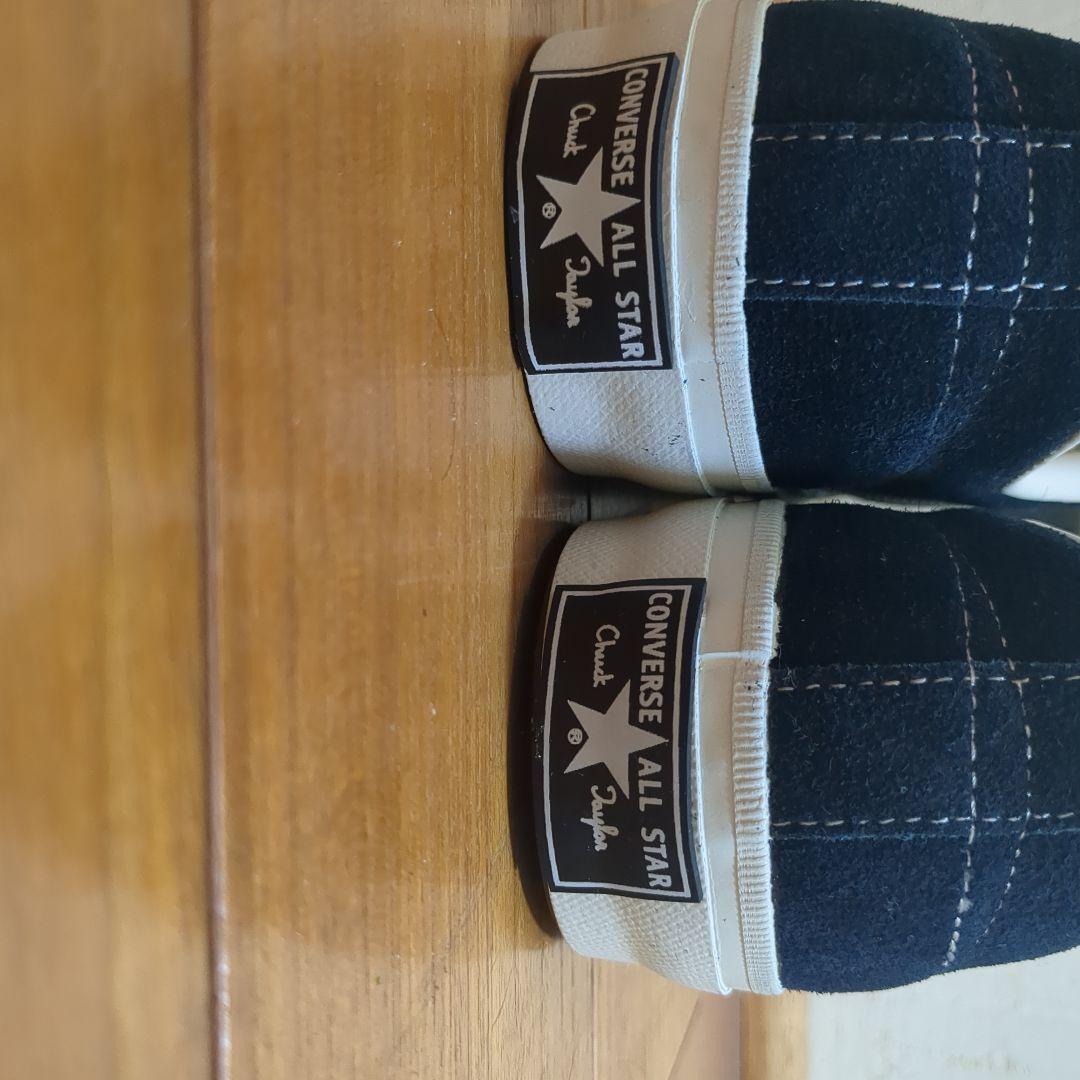 CONVERSE Jack Star Navy 一つ星黒パッチ 24.5cm