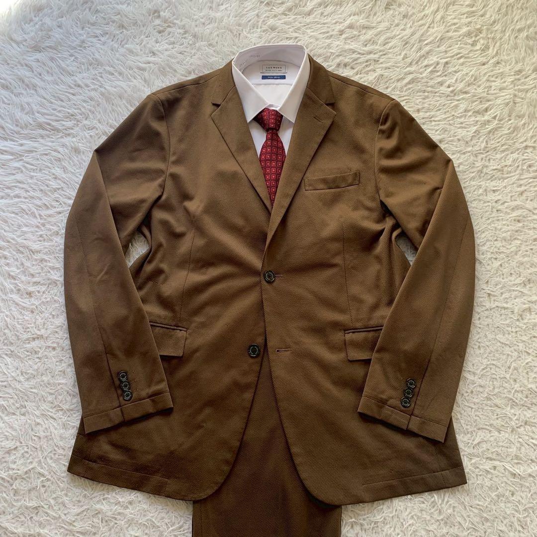 特大XLサイズ　ブラックレーベルクレストブリッジ　スーツ　セットアップ　ブラウン