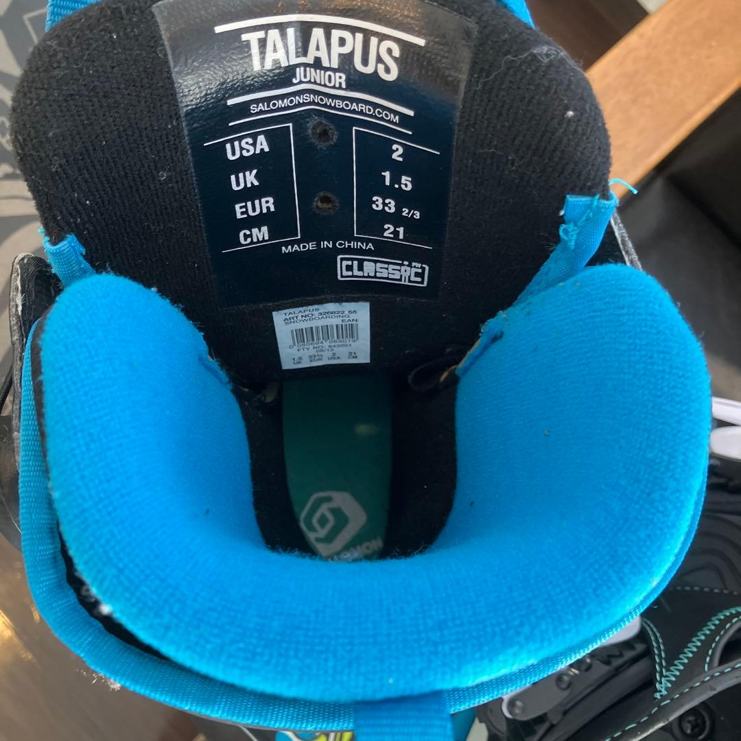 K2 SALOMON 子供用 スノーボード 130㎝ ブーツ 21