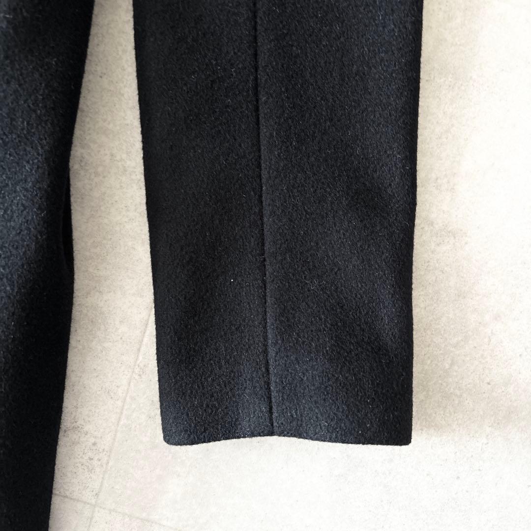 美品✨セオリー ベルテッドウールロングコート 2 ブラック アンゴラ Aライン