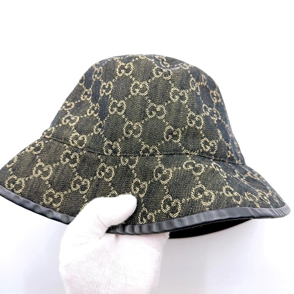 ◇グッチ◇576371/コットン/GGキャンバス/ハット/帽子/ブランド