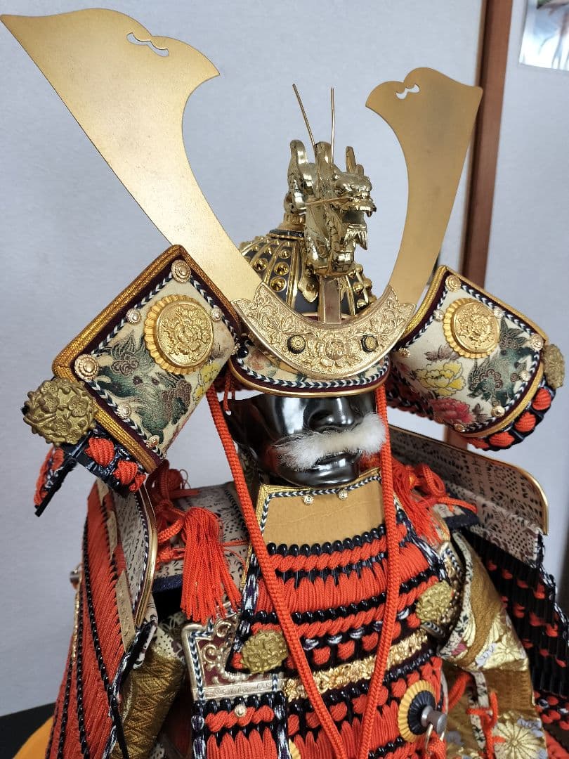 高さ103㎝ 市川光玉作【古代赤糸縅之大鎧18号】一式