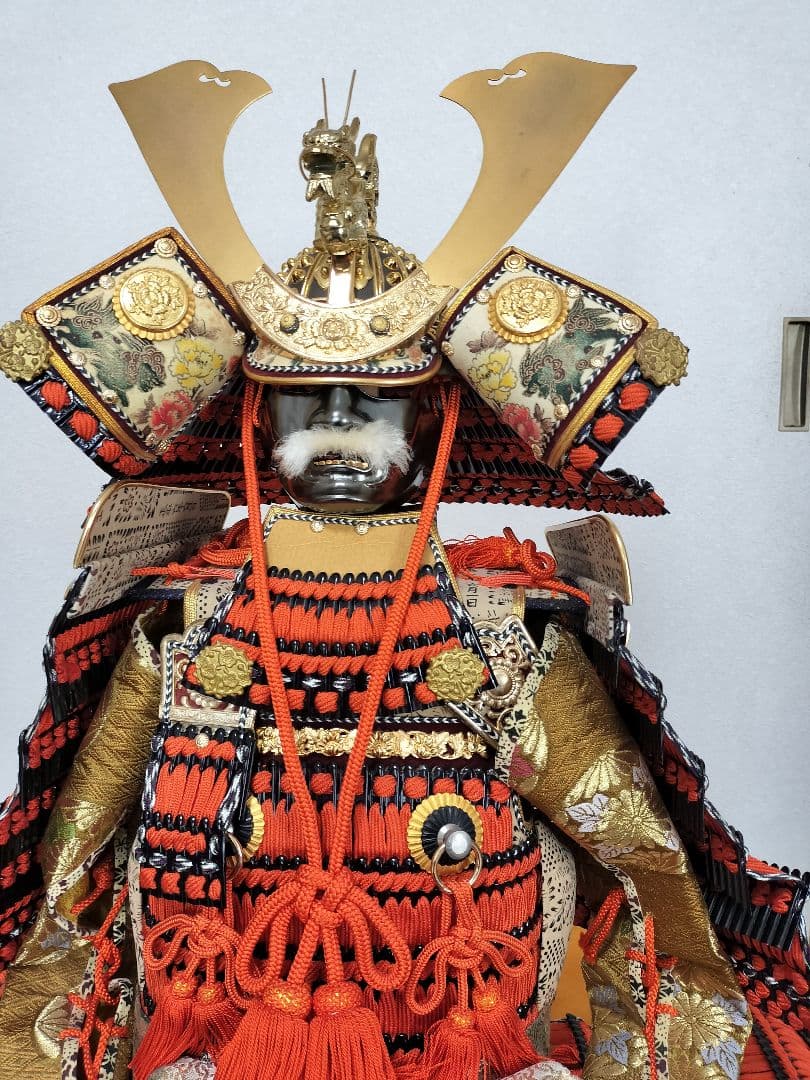 高さ103㎝ 市川光玉作【古代赤糸縅之大鎧18号】一式