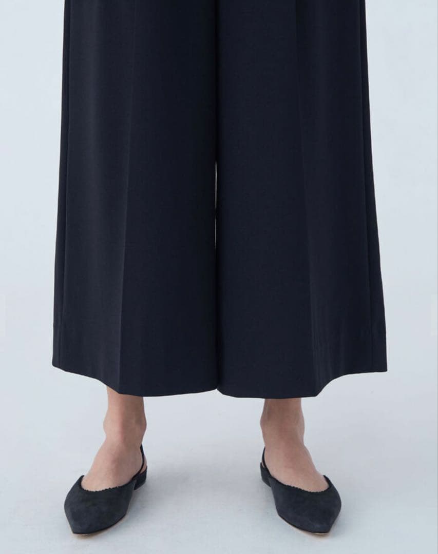 ジョーゼットジャージー Vネックオールインワン