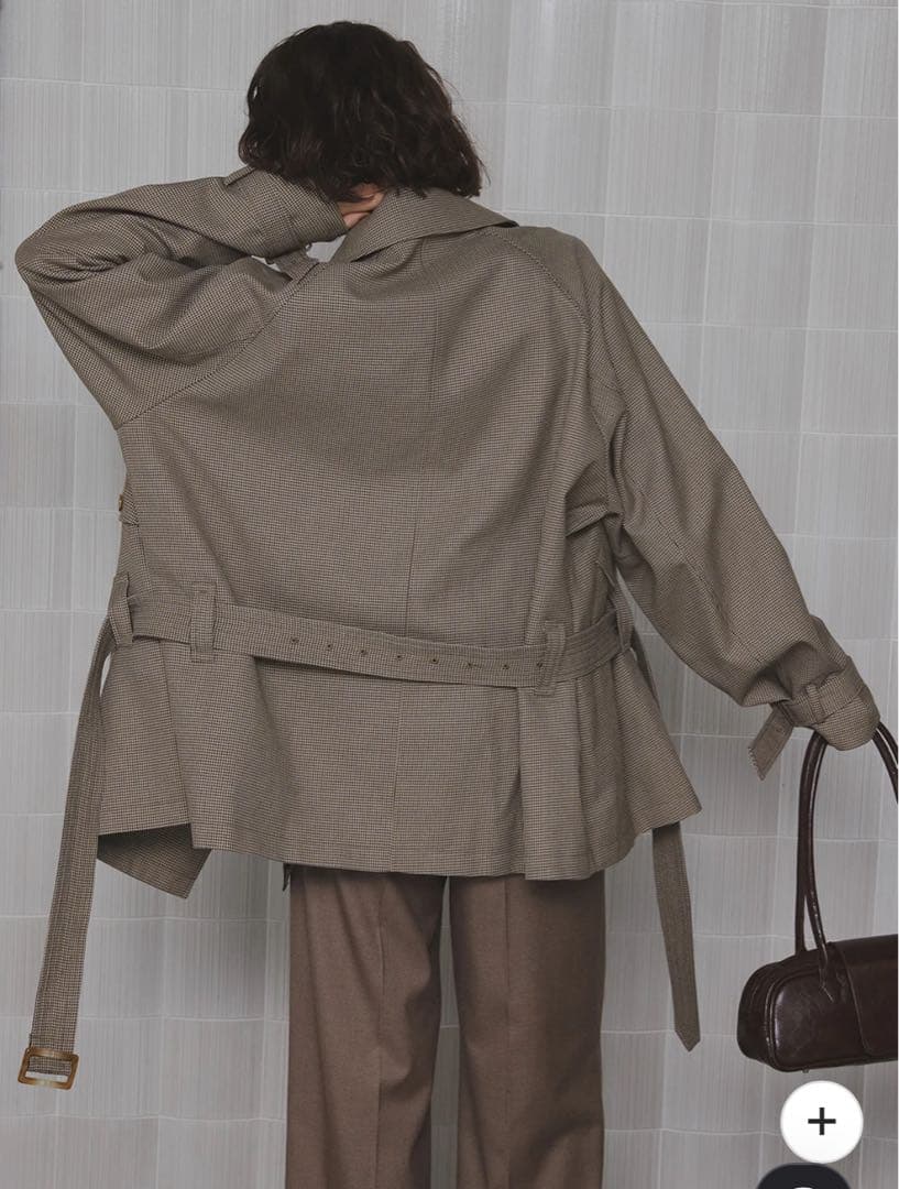 【amerivintage］DADDY MIDI TRENCH COAT S