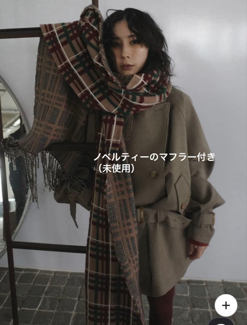 【amerivintage］DADDY MIDI TRENCH COAT S