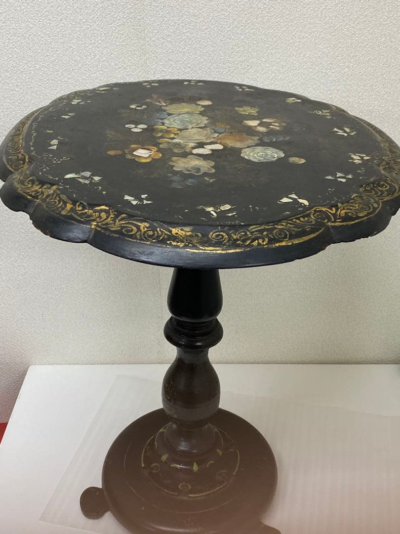 3-1538 アンティーク　ティルトップテーブル