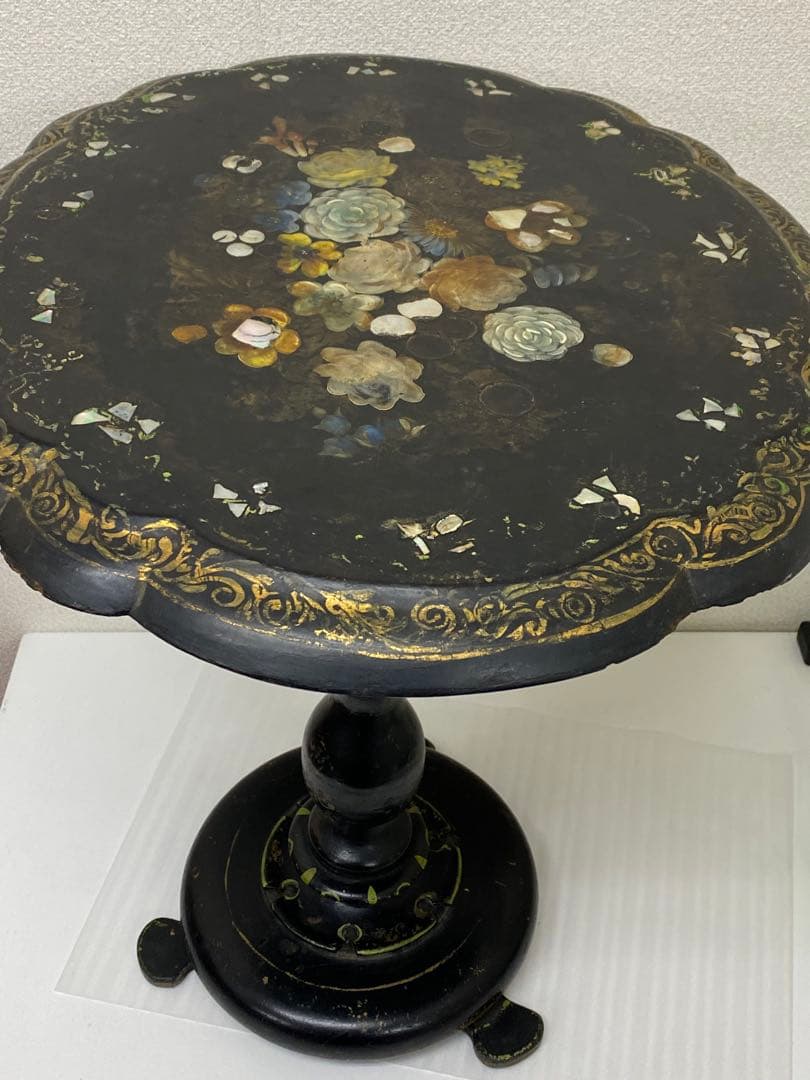 3-1538 アンティーク　ティルトップテーブル