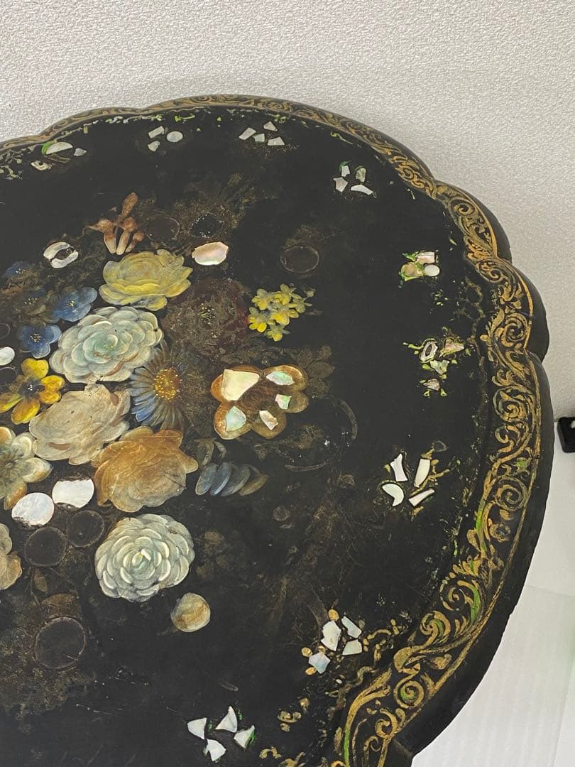 3-1538 アンティーク　ティルトップテーブル