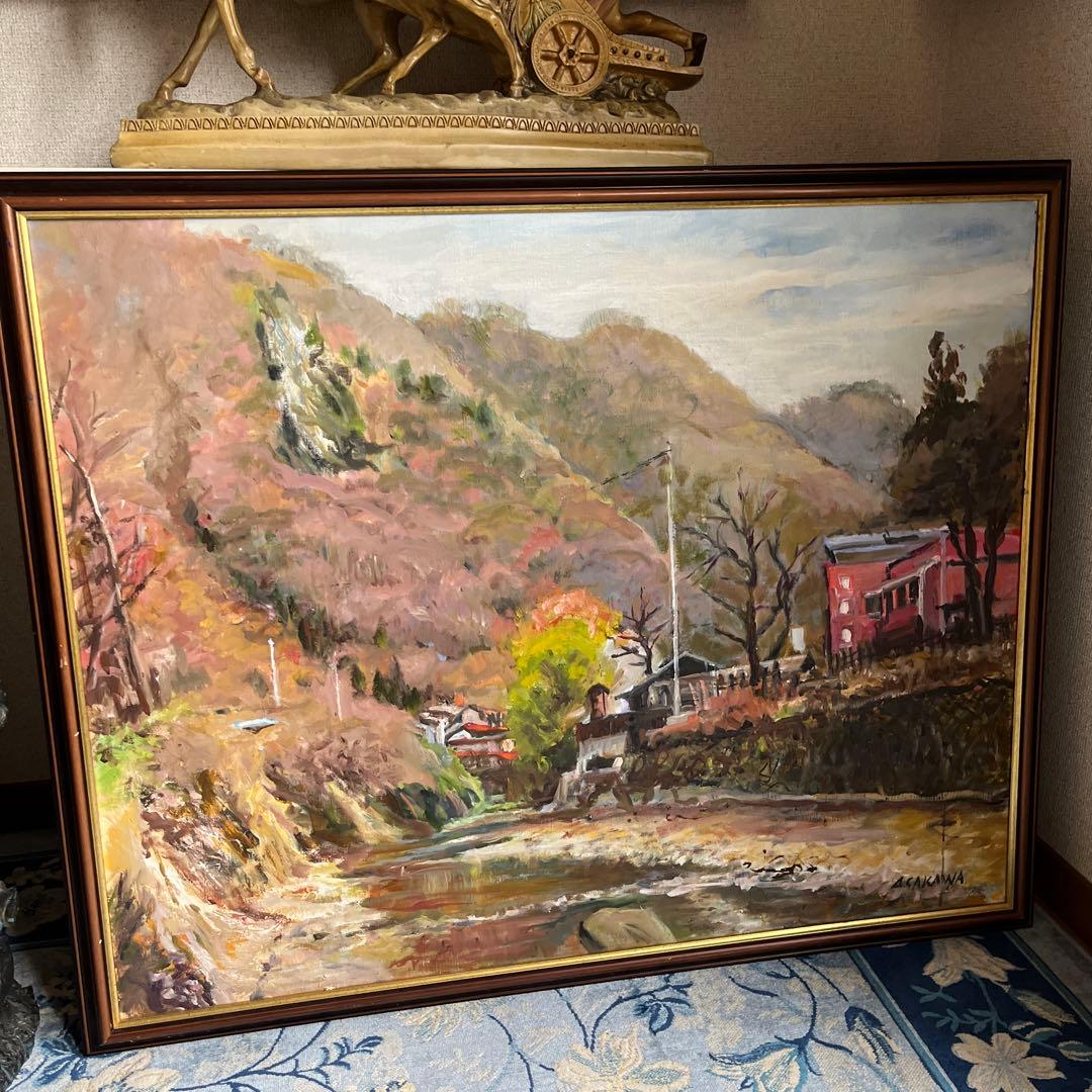 【更に値下げしました】油絵画F30