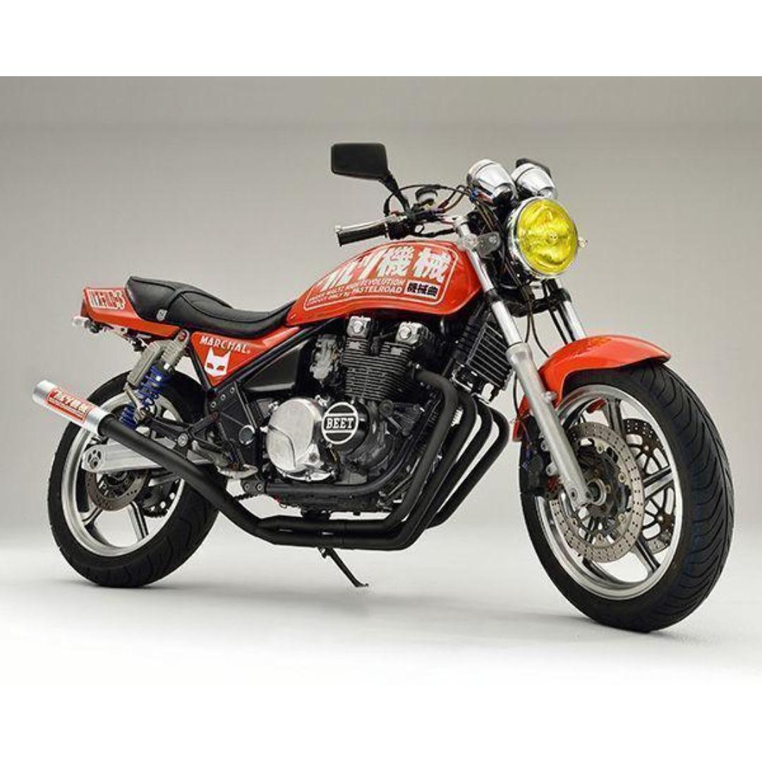 ワルツ機械　マフラー　ゼファー４００　ブラック　アウター/χパステルロード