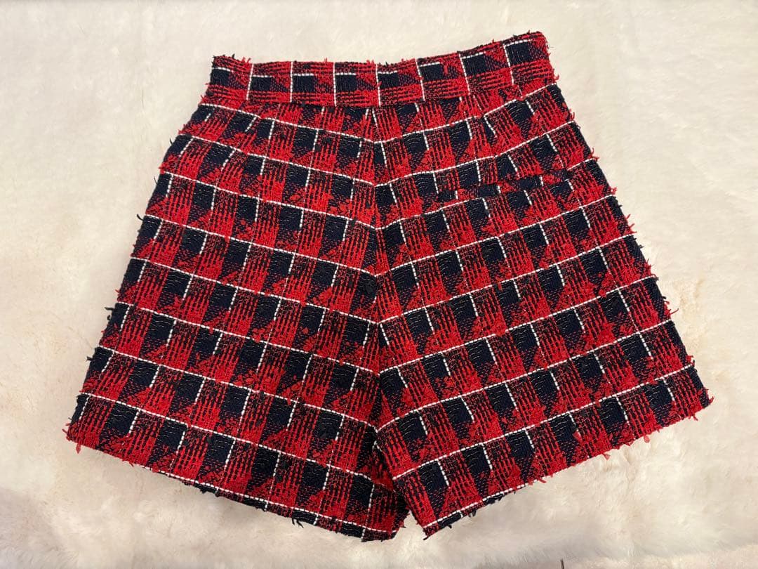 【新品】sheller ツイードミニスカートチェック柄