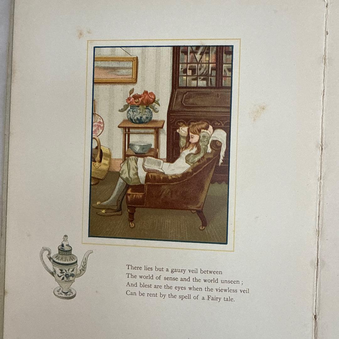 1888年アンティーク美しい挿絵の絵本ビクトリアン 洋書ジャンクジャーナル古書