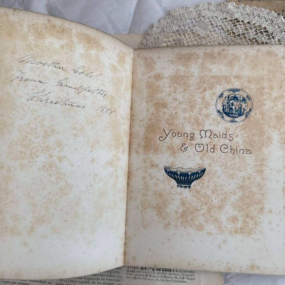 1888年アンティーク美しい挿絵の絵本ビクトリアン 洋書ジャンクジャーナル古書