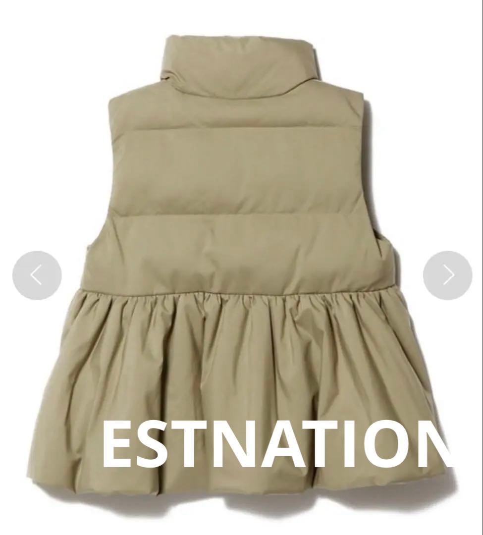 エストネーション　フリルダウンベスト PaDD ペプラム