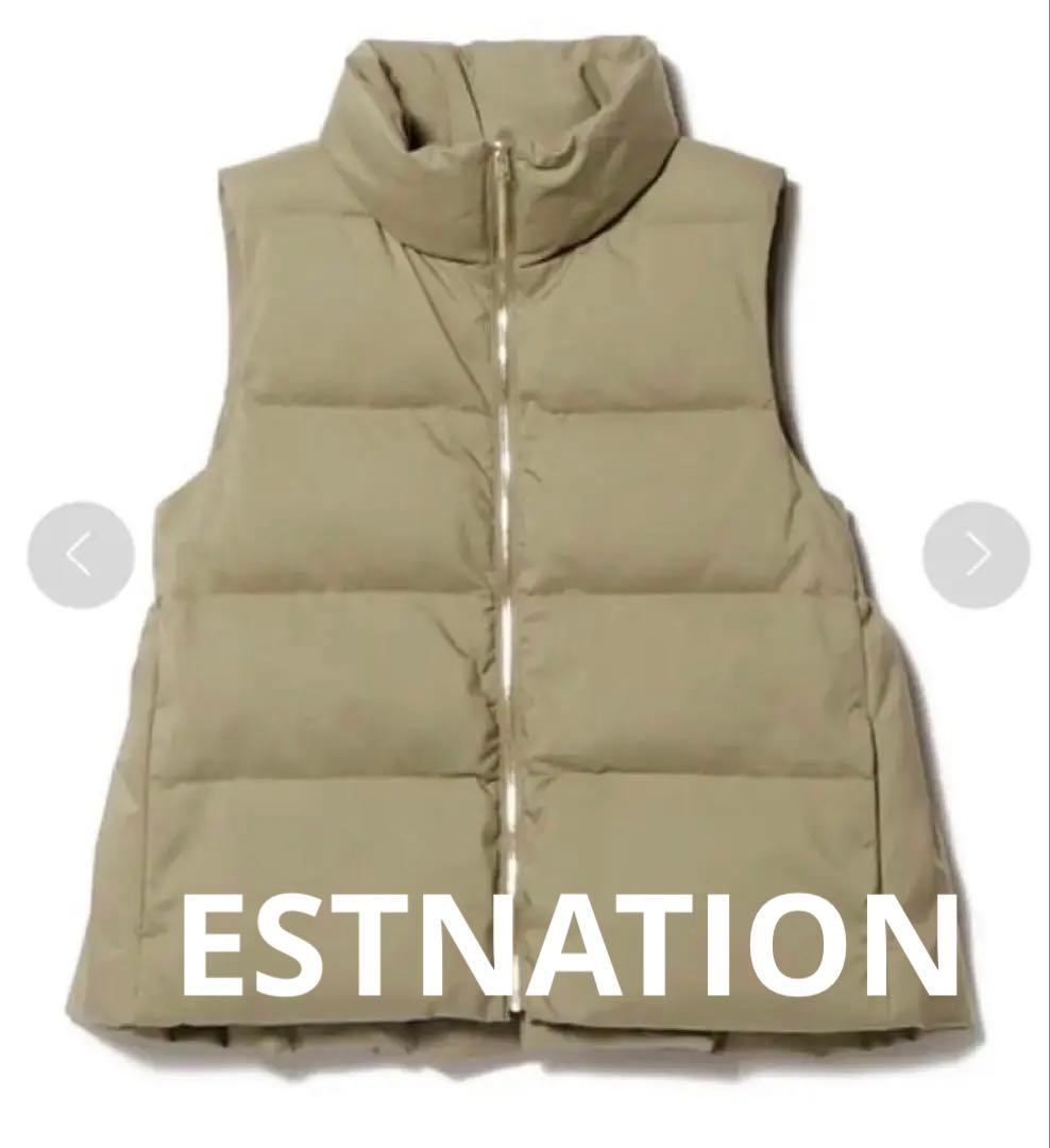 エストネーション　フリルダウンベスト PaDD ペプラム