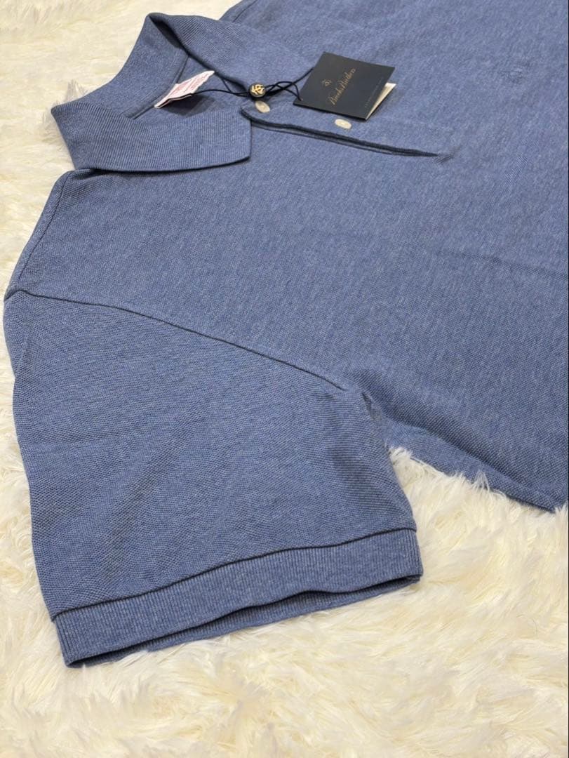 【新品】ブルックスブラザーズ　オリジナルフィット　Mサイズ ブルー　同色ロゴ