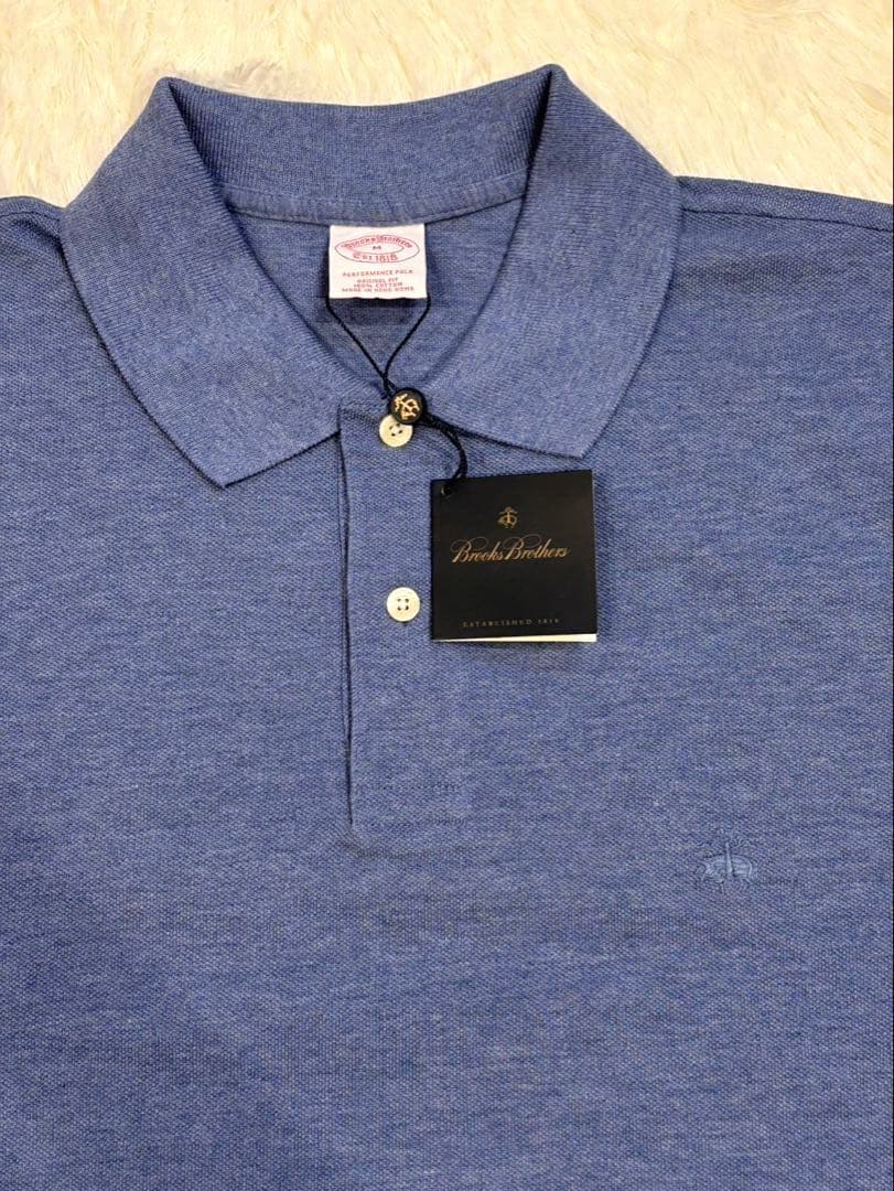【新品】ブルックスブラザーズ　オリジナルフィット　Mサイズ ブルー　同色ロゴ