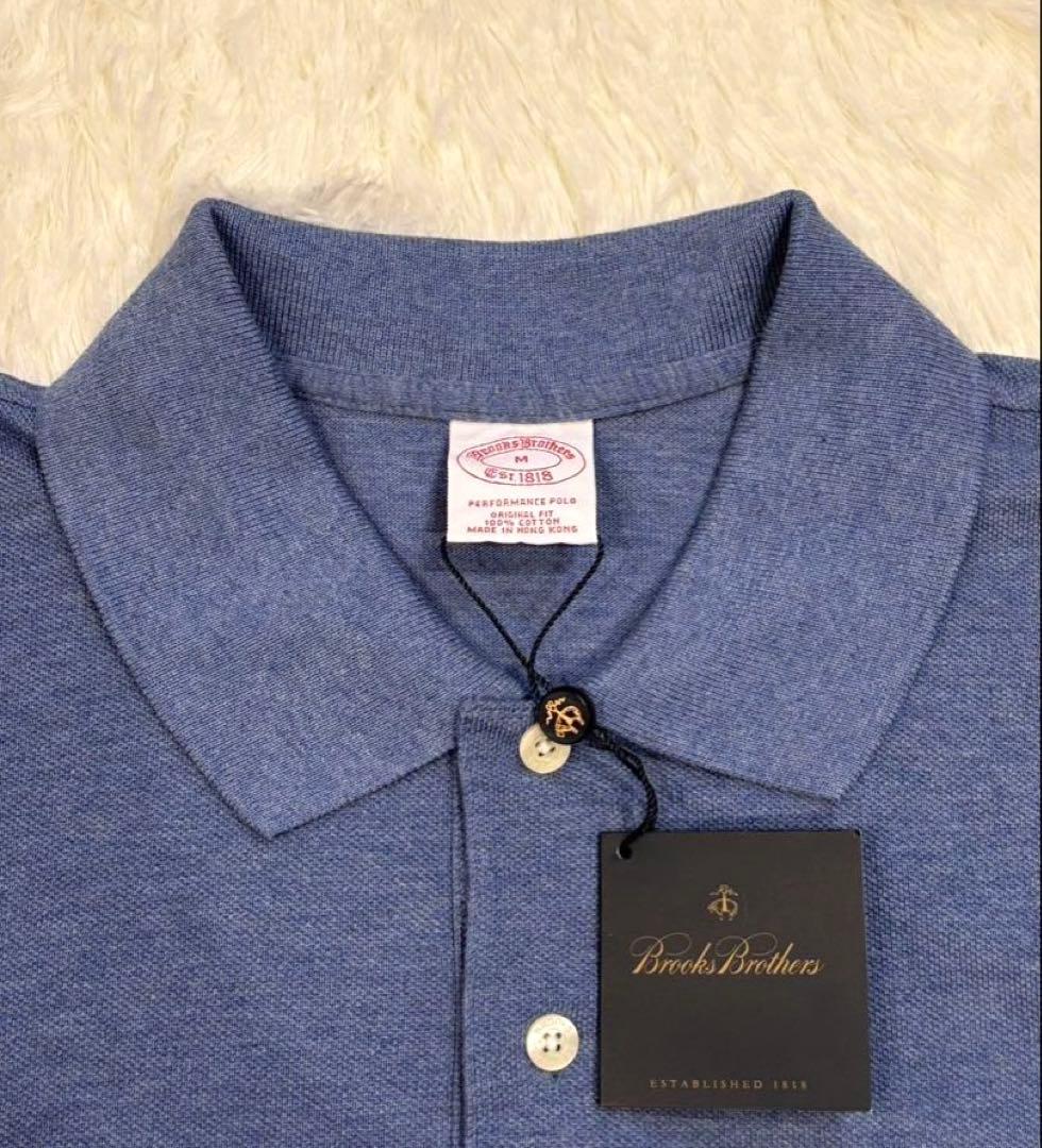 【新品】ブルックスブラザーズ　オリジナルフィット　Mサイズ ブルー　同色ロゴ
