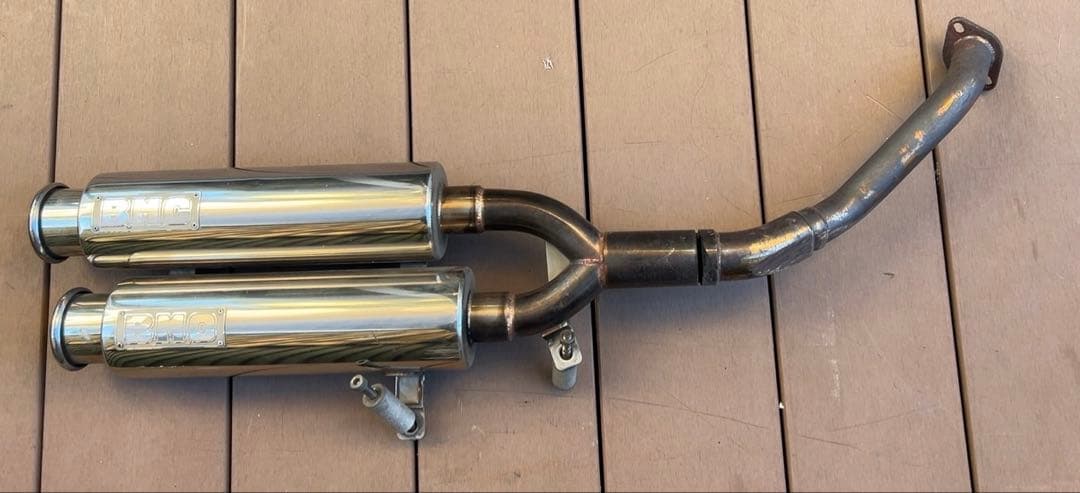 スカイウェイブ250 BMG 2本出しマフラー　CJ41 CJ42 CJ43