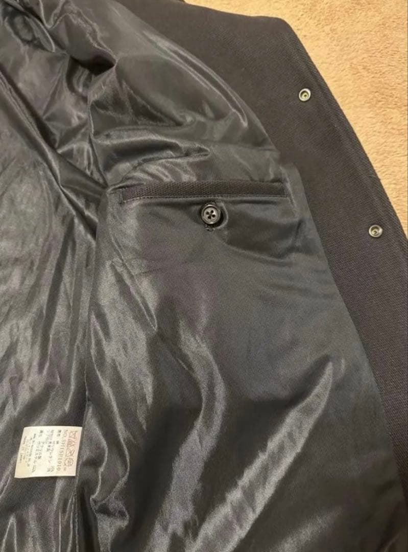 shama スタジャン　黒　レザーブルゾン　レザージャケット　L シャマ