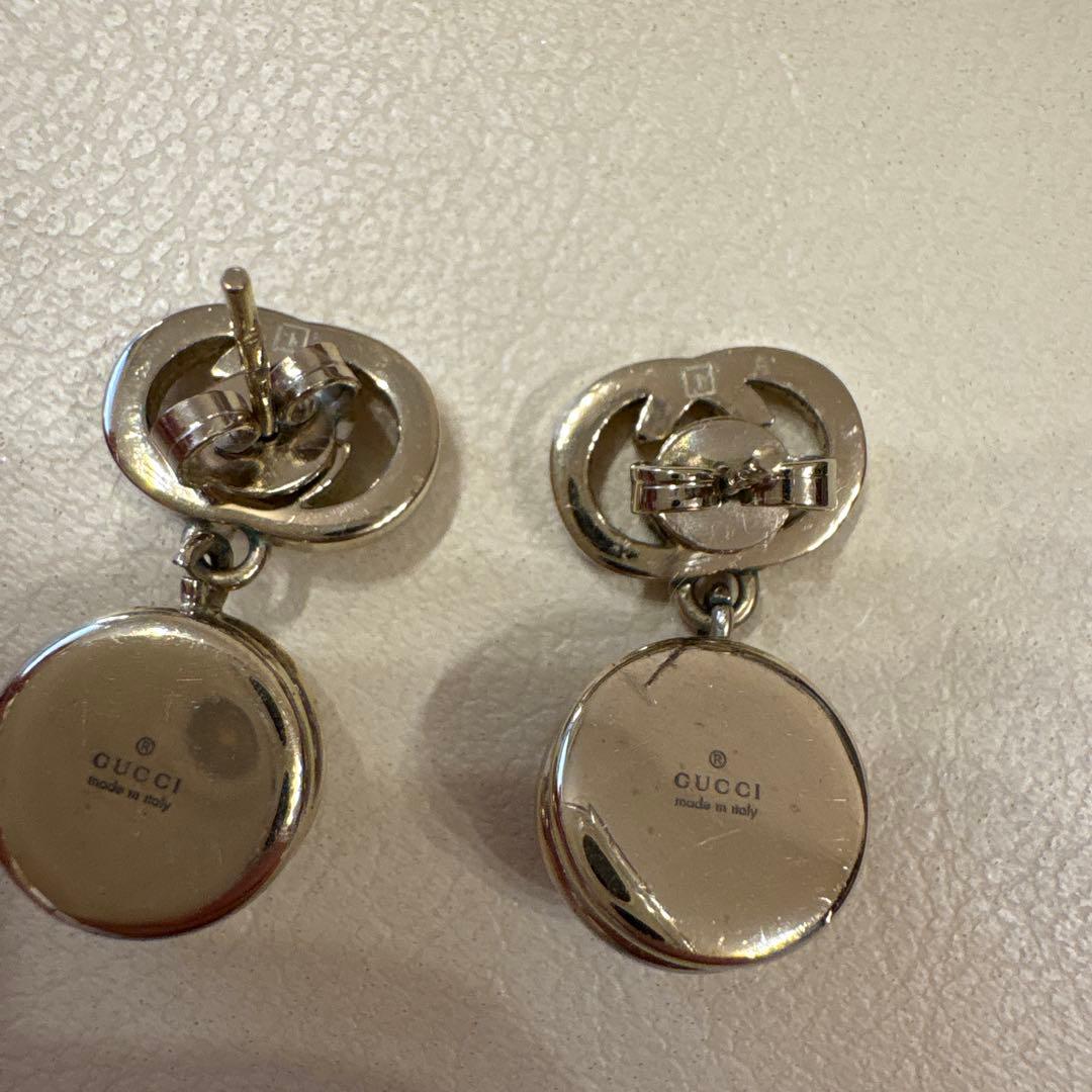 GUCCI クリスタル付きピアス オーロラカラー