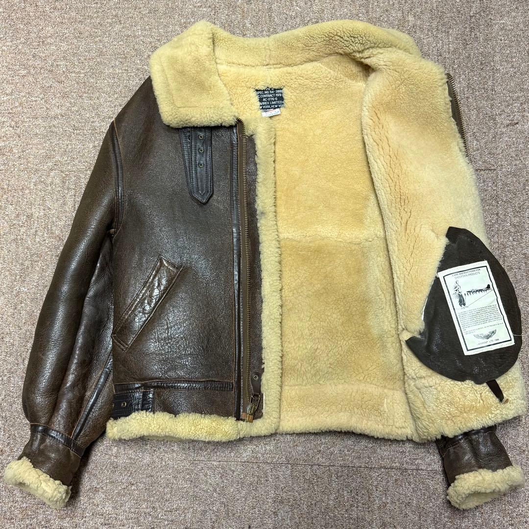AVIREX レザー フライトジャケット B3 ボア付き