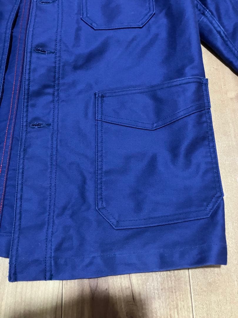 ルトラヴァイユールガリス　モールスキンジャケット　ナス紺　サイズ2