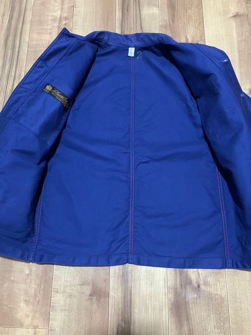 ルトラヴァイユールガリス　モールスキンジャケット　ナス紺　サイズ2