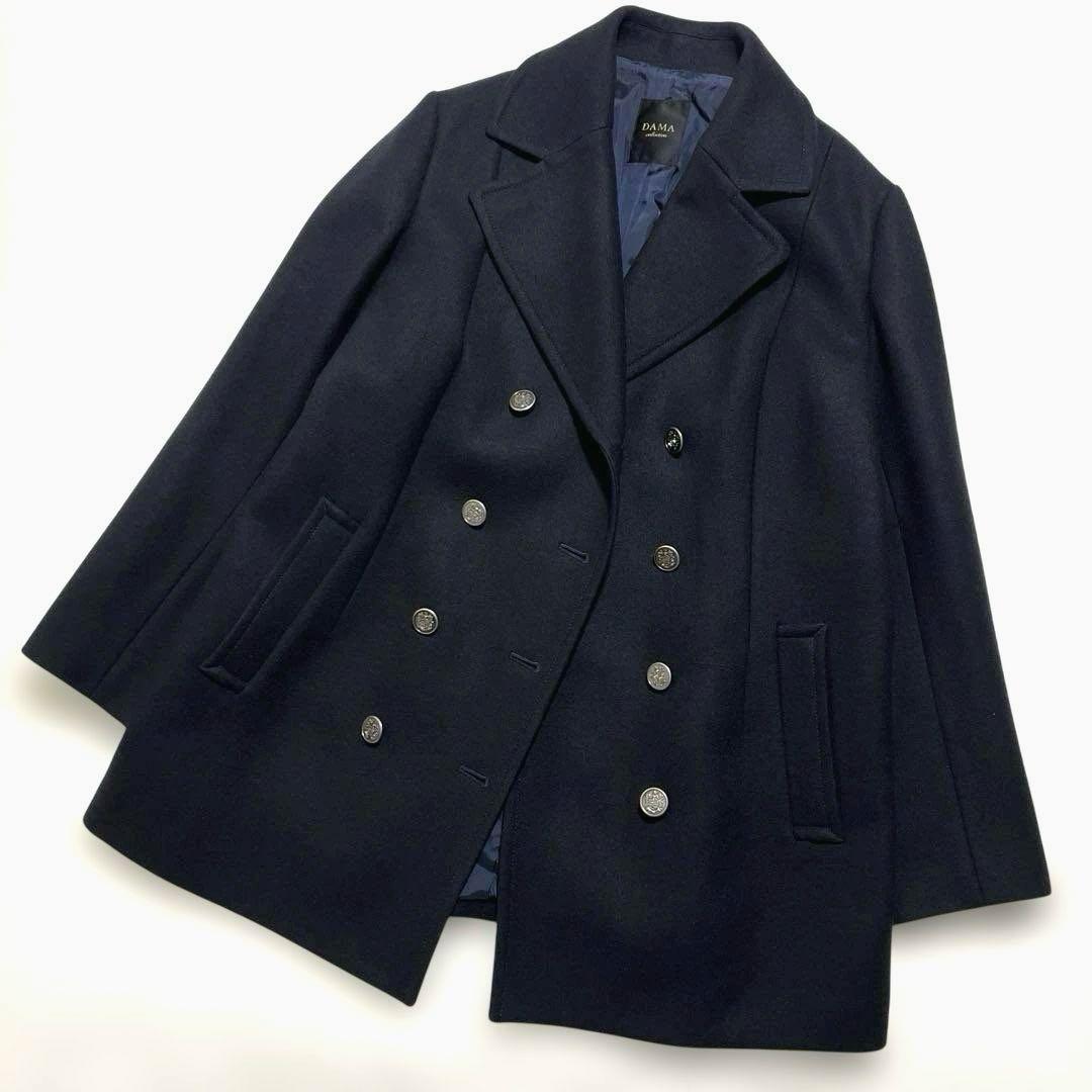 DAMA collection ウール100%コート XL（13AR）ネイビー