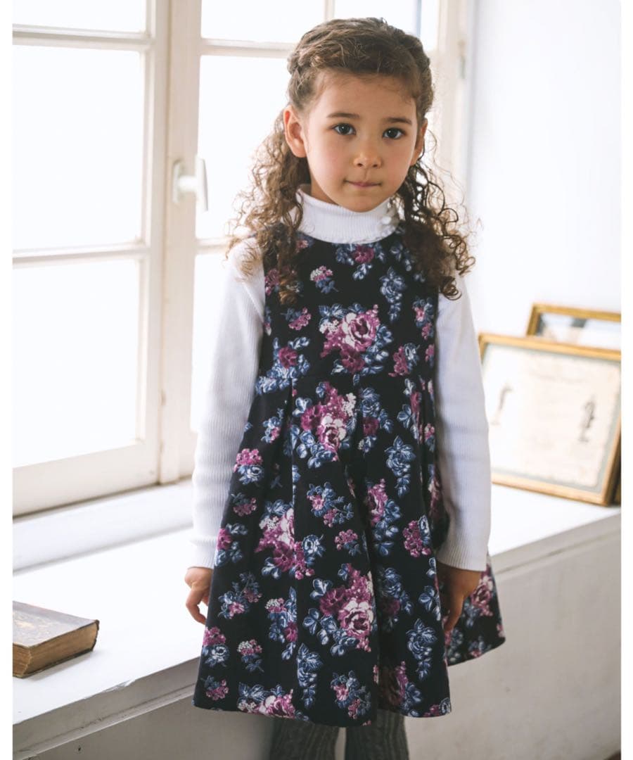 bebe ブーケプリント起毛ワンピース 150 セット　七五三