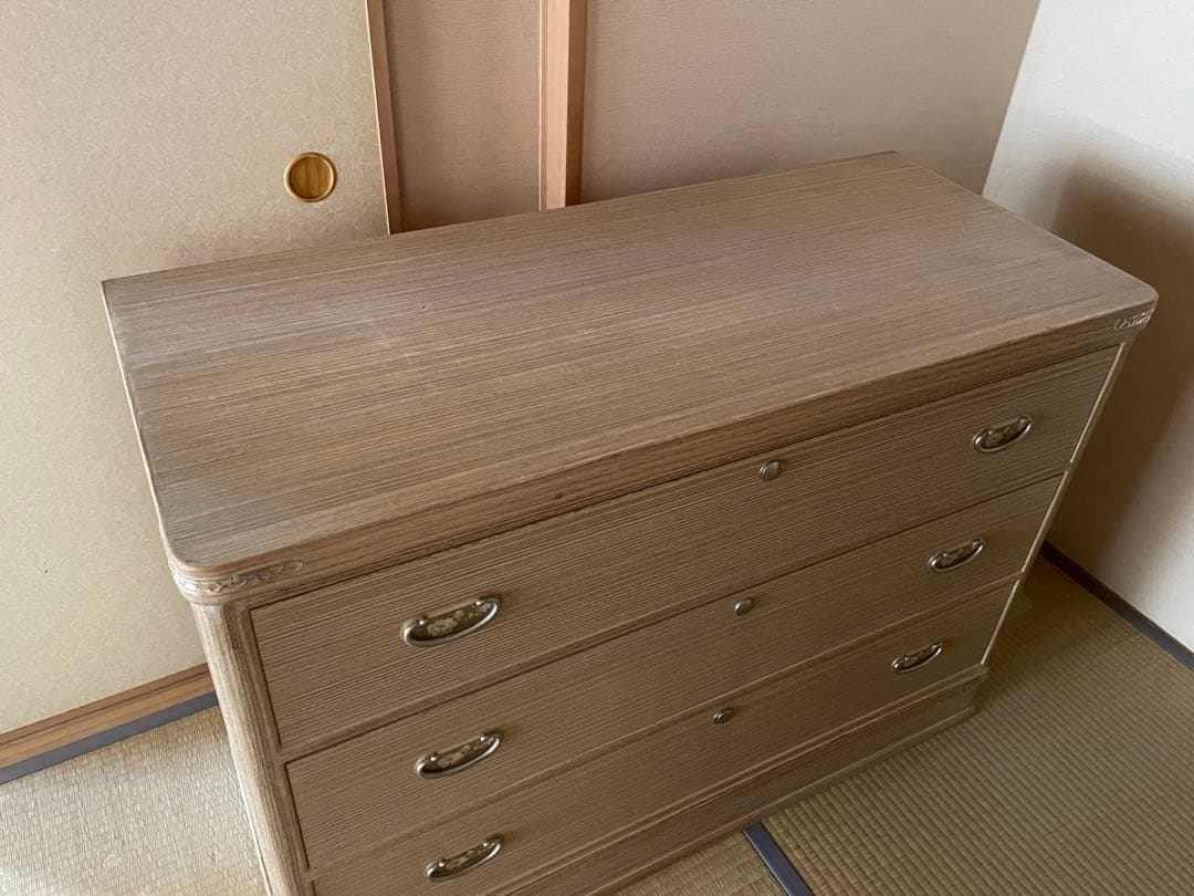 桐箪笥 たんす タンス チェスト 3段 着物 衣類