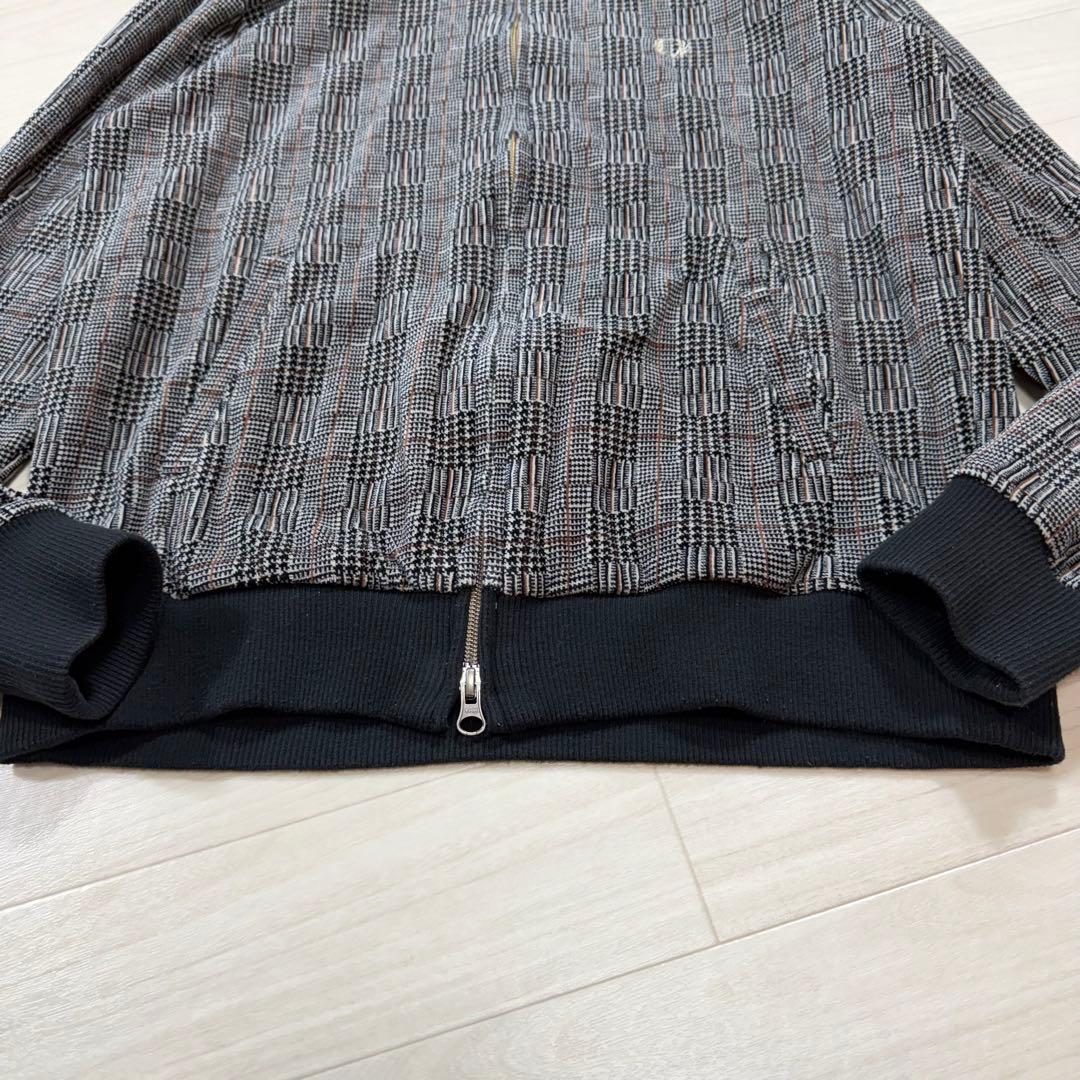 極美品 フレッドペリー ベロア 月桂樹 グレンチェック 千鳥 トラックジャケット