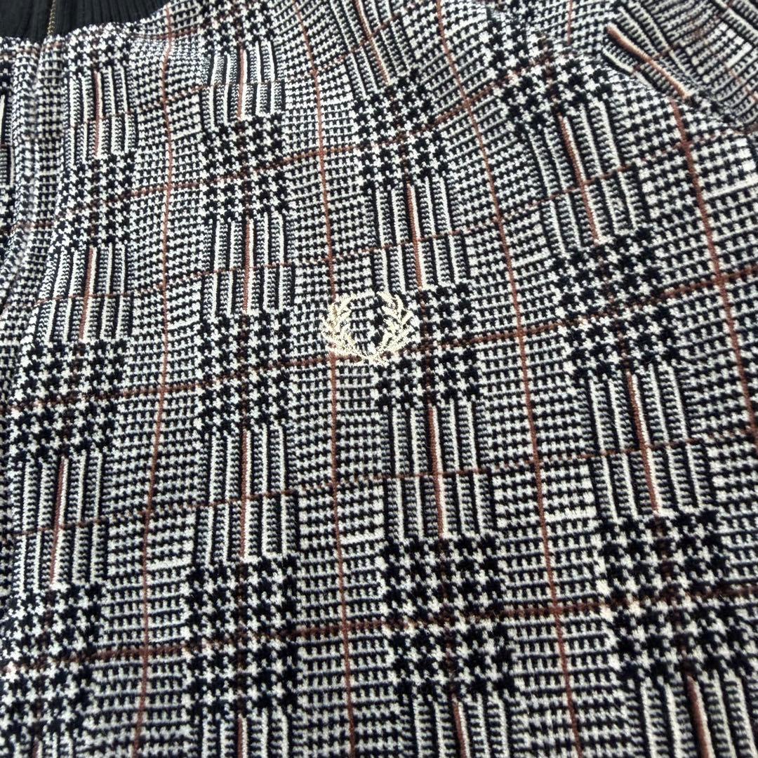 極美品 フレッドペリー ベロア 月桂樹 グレンチェック 千鳥 トラックジャケット