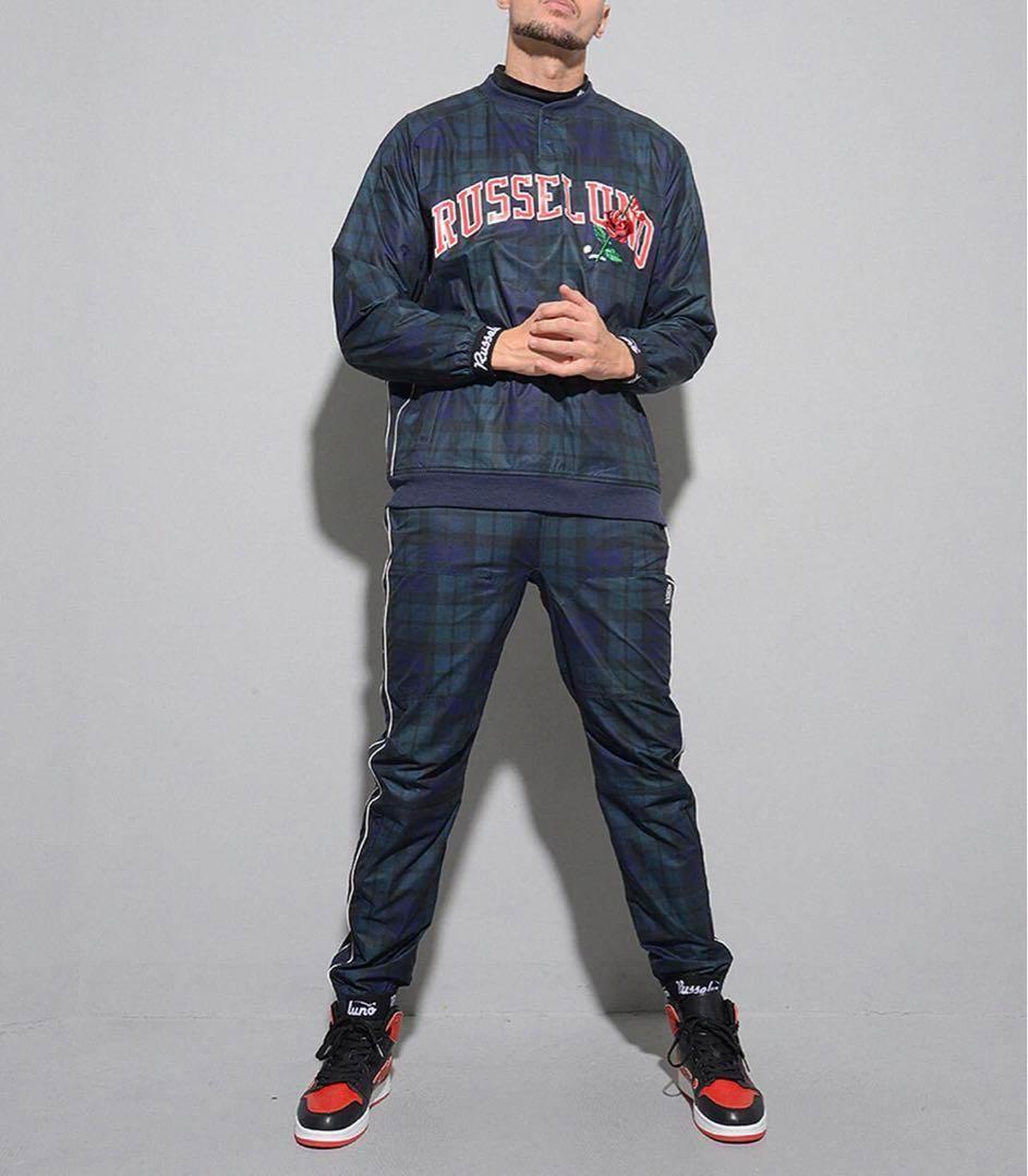 新品 ラッセルノ ゴルフ フラグローズ ロゴ プルオーバー セットアップ L 5