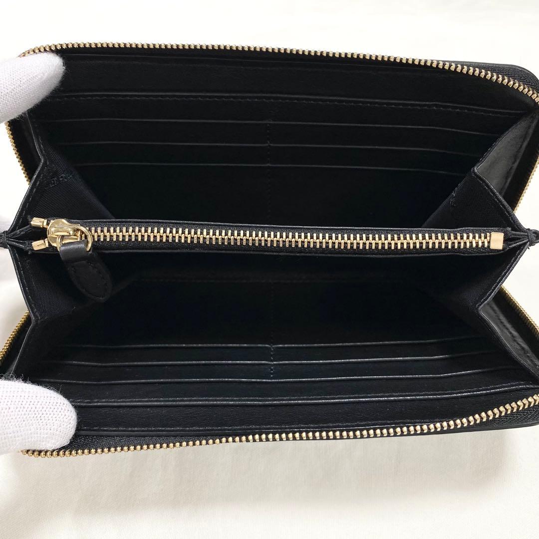 未使用品✨バーバリー 長財布 ラウンドファスナー ノバチェック レザー ブラック