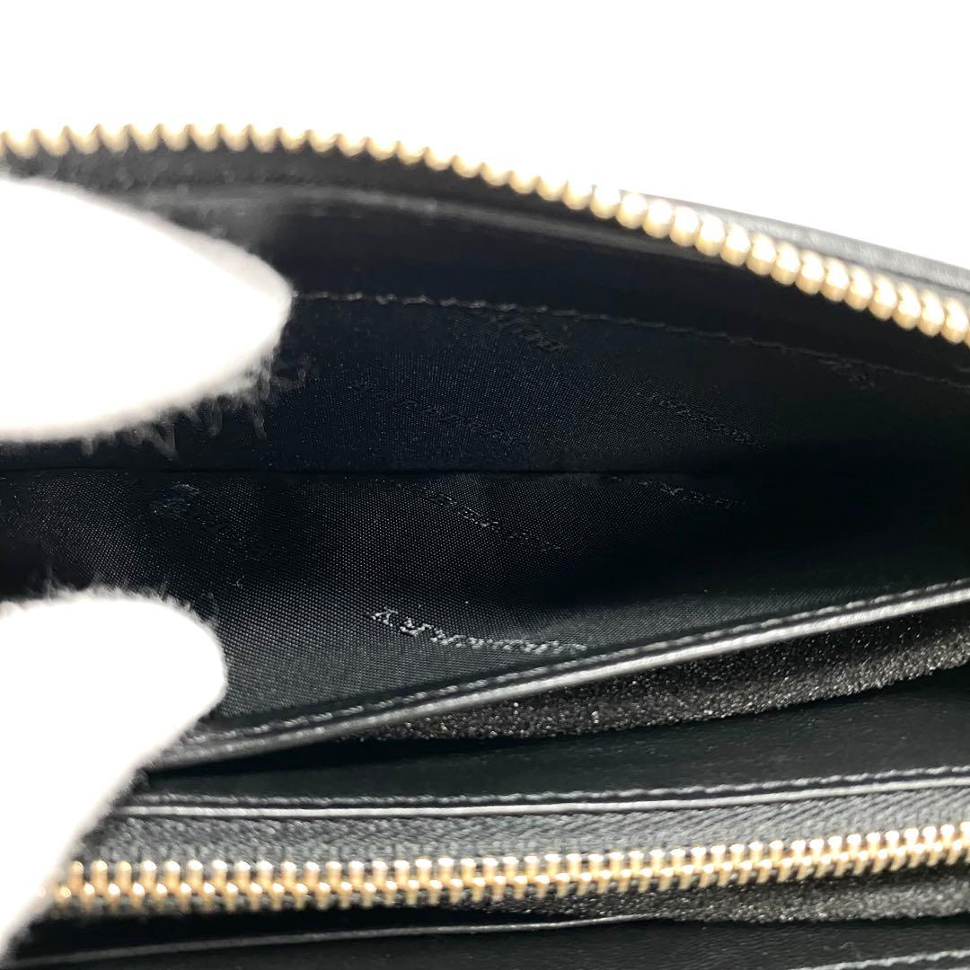 未使用品✨バーバリー 長財布 ラウンドファスナー ノバチェック レザー ブラック