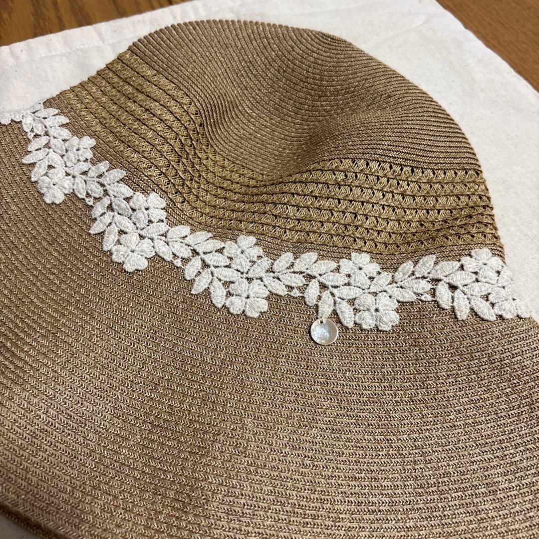 Athena New York （BEAMSとコラボ）麦わら帽子 ベージュ