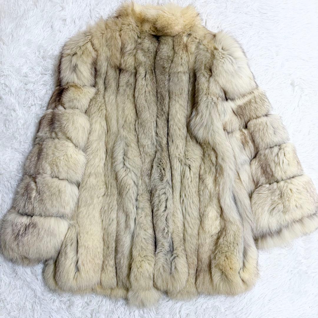 SAGA FOX スーパークオリティ フォックスファー 毛皮コート L タグ付き