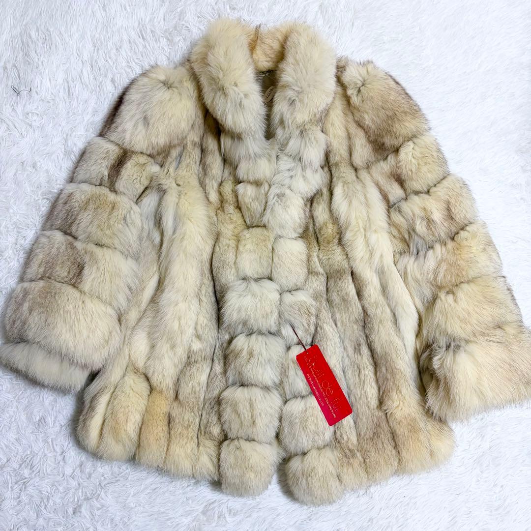 SAGA FOX スーパークオリティ フォックスファー 毛皮コート L タグ付き
