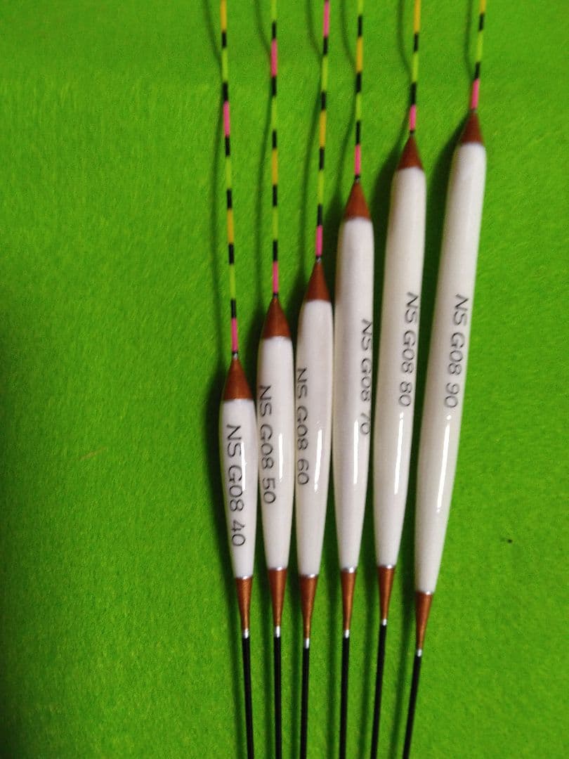 孔雀の羽根 ヘラ浮き NS G08 6本セット