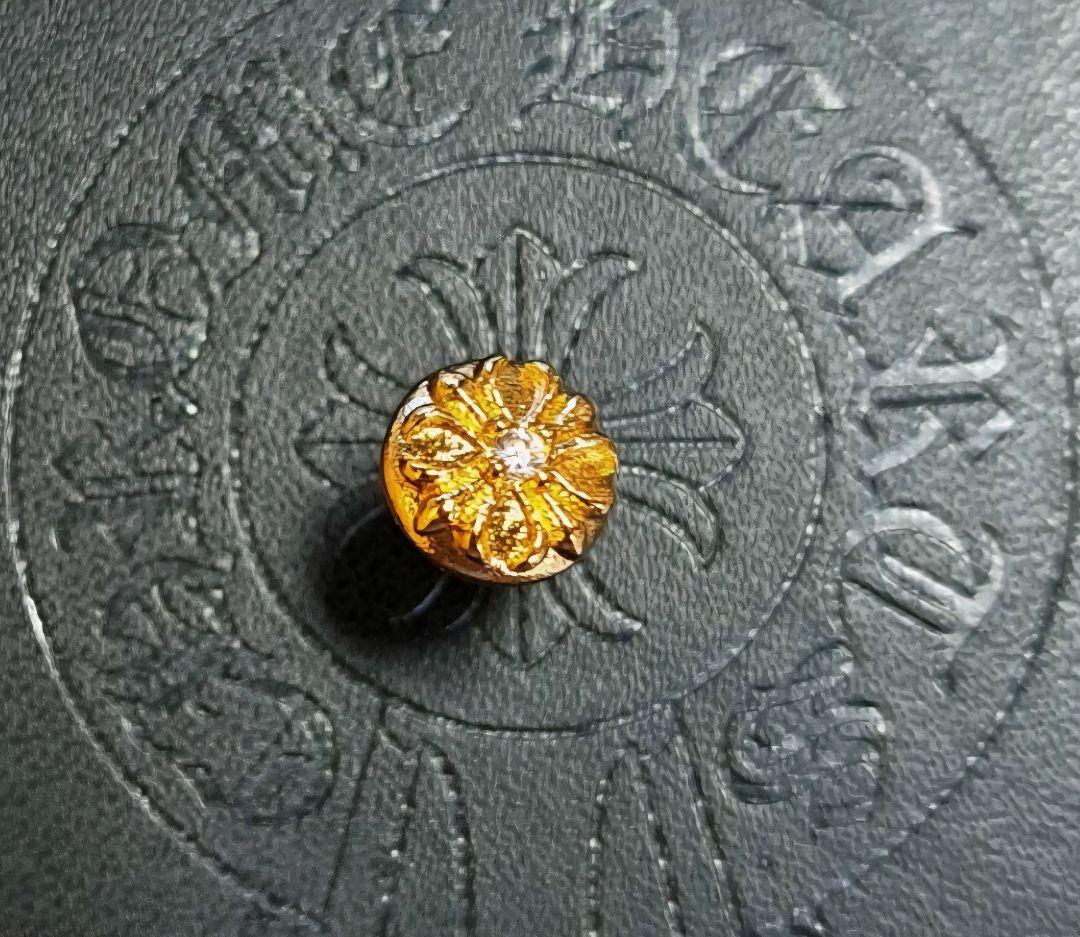 クロムハーツ クロスボール スタッドピアス with1ｐ 22K 片耳