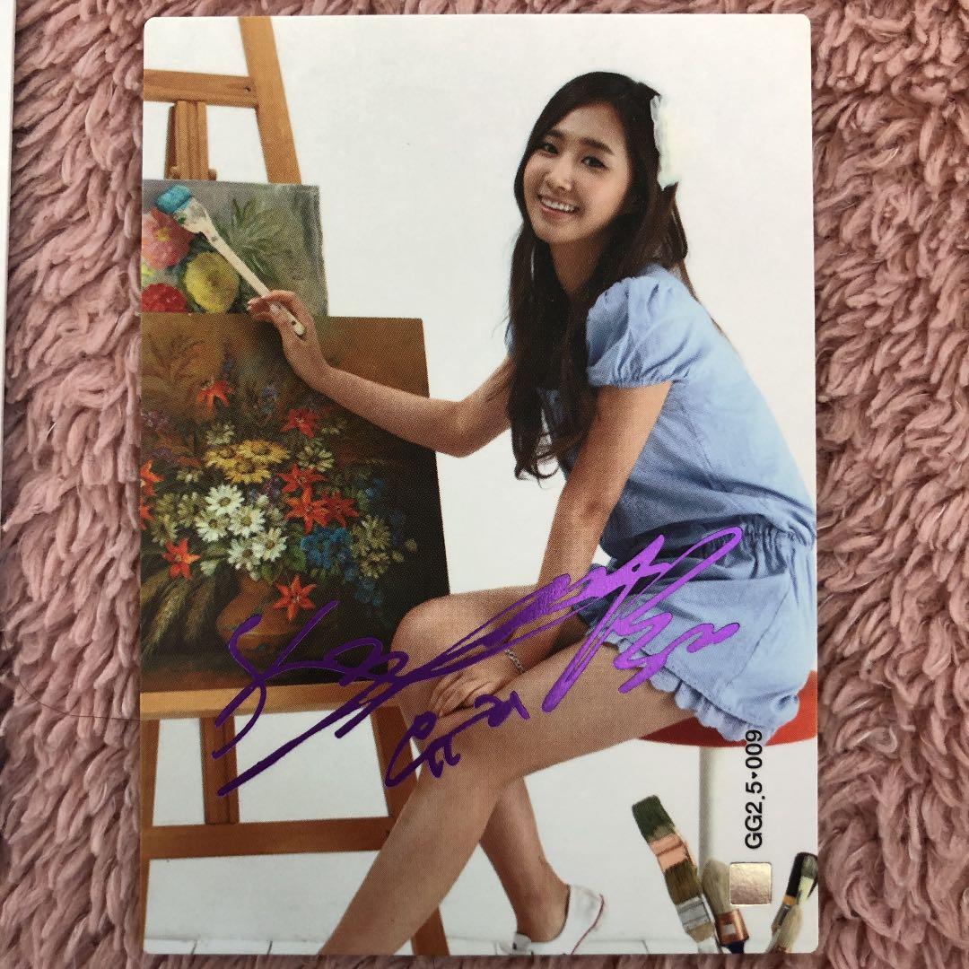 少女時代★サインカード★GG2.5❤︎001〜009★激レア★9枚セット