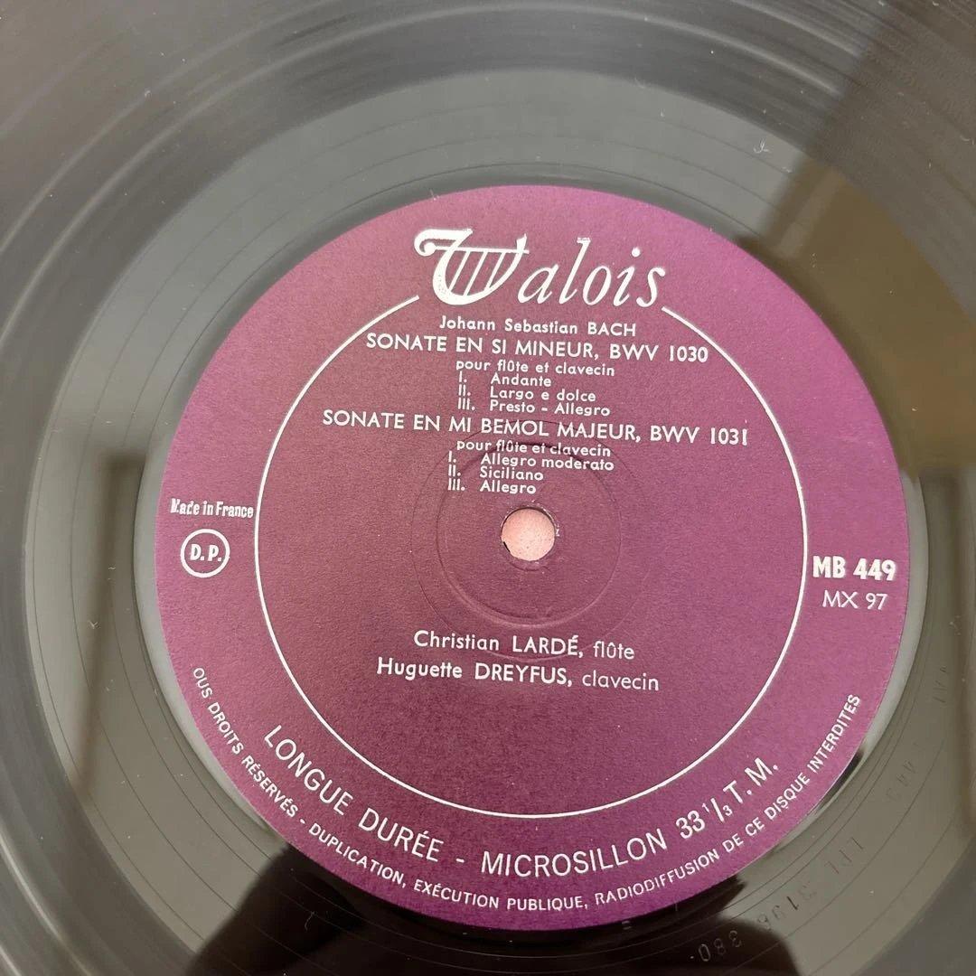 仏Walois原盤MB449 初回MONO MX97/98 バッハ