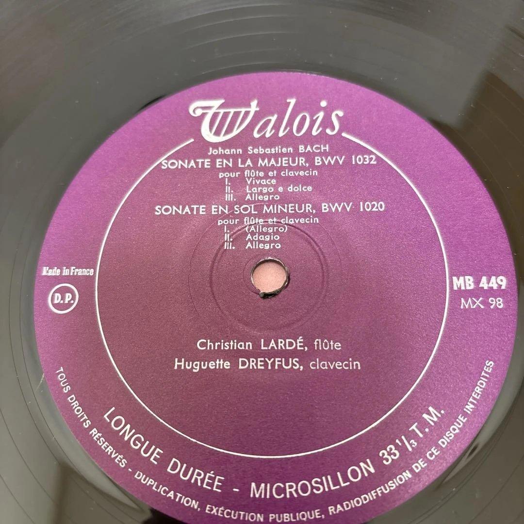 仏Walois原盤MB449 初回MONO MX97/98 バッハ