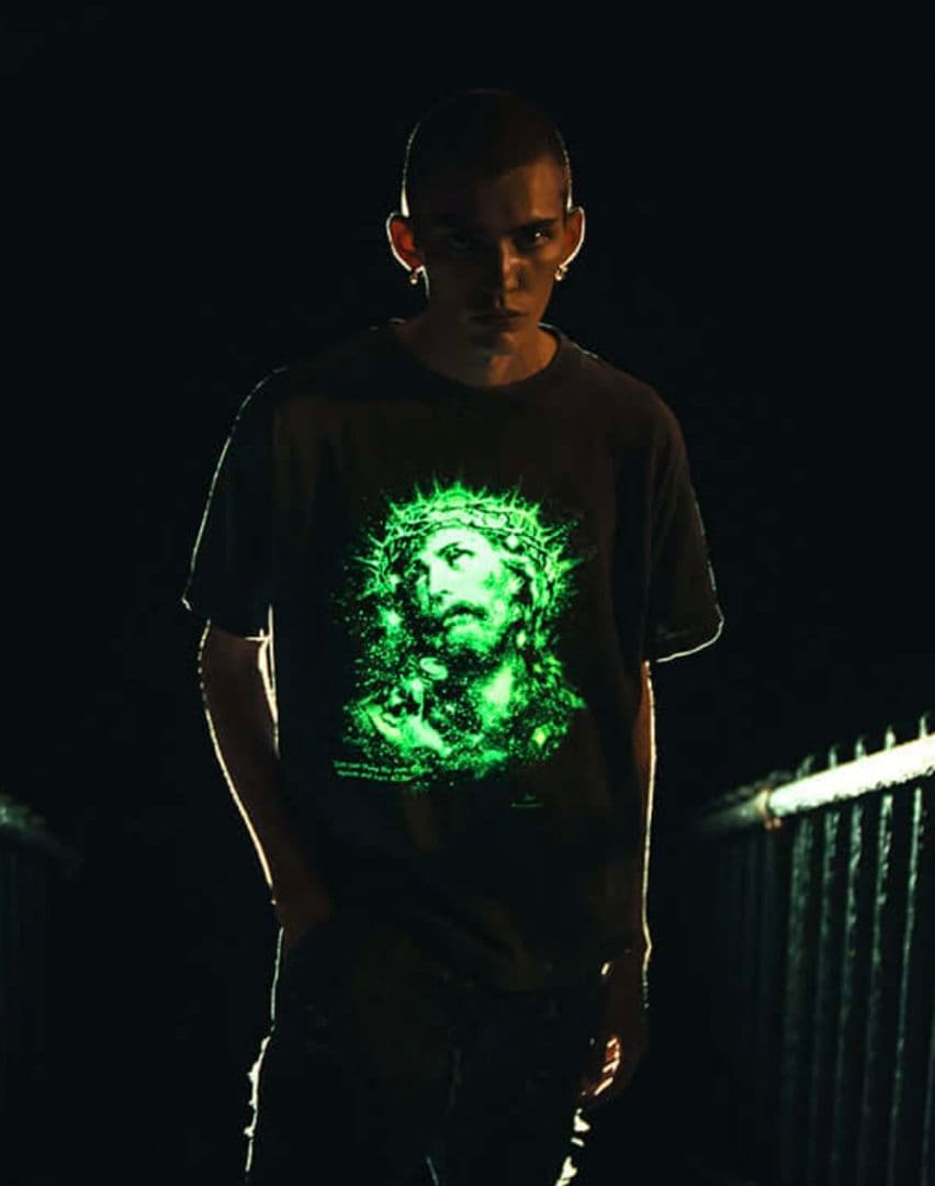 新品未使用 Lサイズ SAINT MICHAEL Tシャツ JESUS