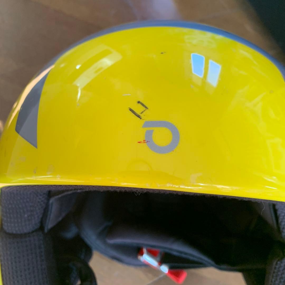 BRIKO イエロー ヘルメット チンガード付き　SL