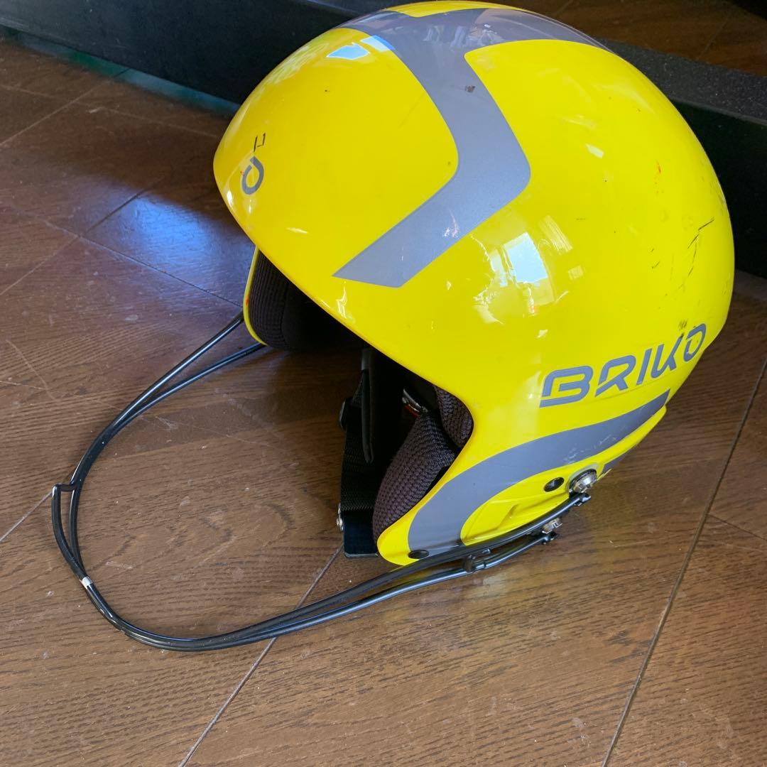 BRIKO イエロー ヘルメット チンガード付き　SL