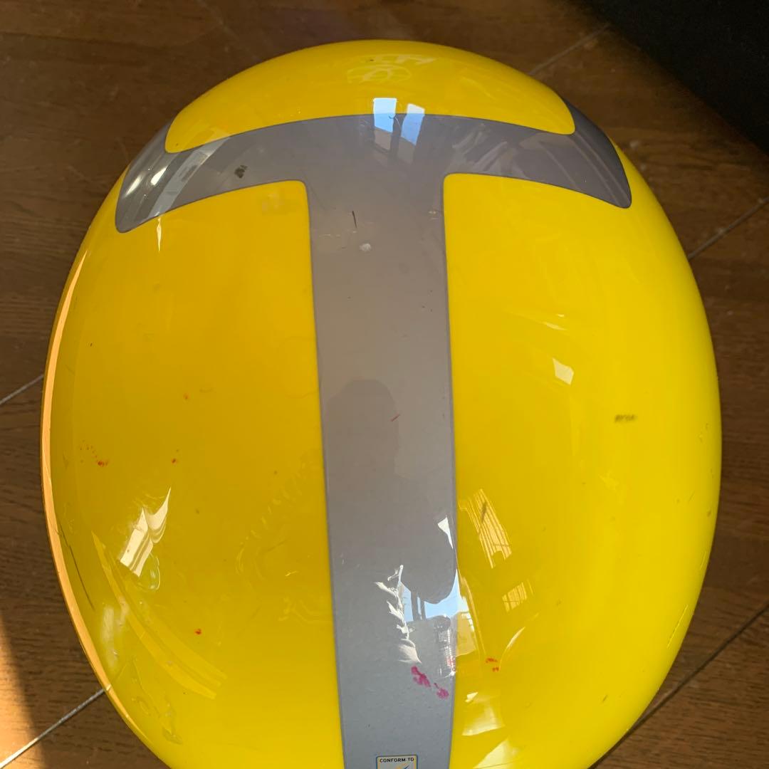 BRIKO イエロー ヘルメット チンガード付き　SL